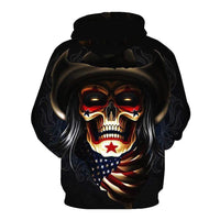 Clown Evil Skull Black Hoodies Sweatshirt Long Sleeve Hooded Pullover with Pockets Spring Autumn NO.1325 -  Cycling Apparel, Cycling Accessories | BestForCycling.com 