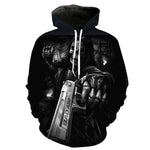 Guns Skull Black Hoodies Sweatshirt Long Sleeve Hooded Pullover with Pockets Spring Autumn NO.1334 -  Cycling Apparel, Cycling Accessories | BestForCycling.com 