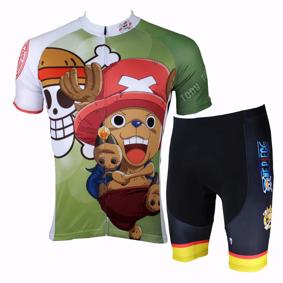 ONE PIECE Series Men's Short-sleeve Cycling Suit Team Jacket T-shirt Summer Suit Spring Autumn Clothes Sportswear Cartoon World Anime Animation Ace/Luffy/Zoro/Chopper/Brook/Usopp/Sanji/Franky -  Cycling Apparel, Cycling Accessories | BestForCycling.com 