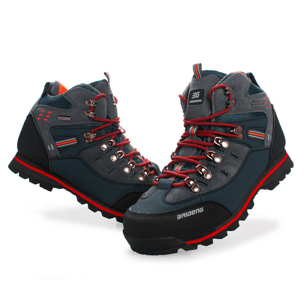 Mens Leather Outdoor High Shoes Hiking Climbing Running Sports Windproof Waterproof Sandproof NO.8037 -  Cycling Apparel, Cycling Accessories | BestForCycling.com 