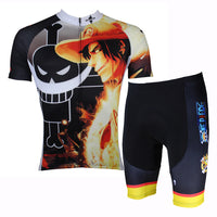 ONE PIECE Series Men's Short-sleeve Cycling Suit Team Jacket T-shirt Summer Suit Spring Autumn Clothes Sportswear Cartoon World Anime Animation Ace/Luffy/Zoro/Chopper/Brook/Usopp/Sanji/Franky -  Cycling Apparel, Cycling Accessories | BestForCycling.com 