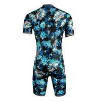 Men's short sleeve cycling jersey Tri Suit Bike Short Top One Piece 1016