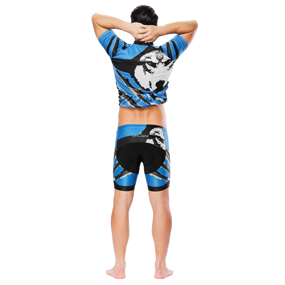 Wolverine Wolf Blue Men's Cycling Short-sleeve Jersey/Suit Exercise Bicycling Pro Cycle Clothing Racing Apparel Outdoor Sports Leisure Biking Shirts Team Summer Kit NO. 811 -  Cycling Apparel, Cycling Accessories | BestForCycling.com 