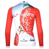 ILPALADINO Fruit Food Strawberry Red Women's Long Sleeves Cycling Jersey Spring Autumn Summer Outdoor Sports Gear Leisure Biking T-shirt NO.735 -  Cycling Apparel, Cycling Accessories | BestForCycling.com 