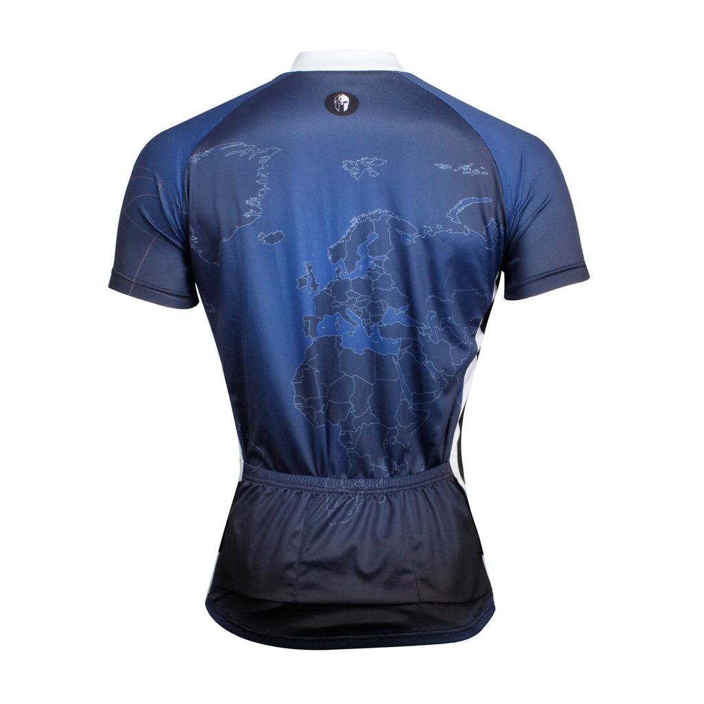 Ilpaladino Cloudy Sky Blue& Black Breathable Cycling Jersey Men's Short-Sleeve Apparel Outdoor Sports Gear Bicycling Shirts Summer Quick Dry  Wear NO.637 -  Cycling Apparel, Cycling Accessories | BestForCycling.com 