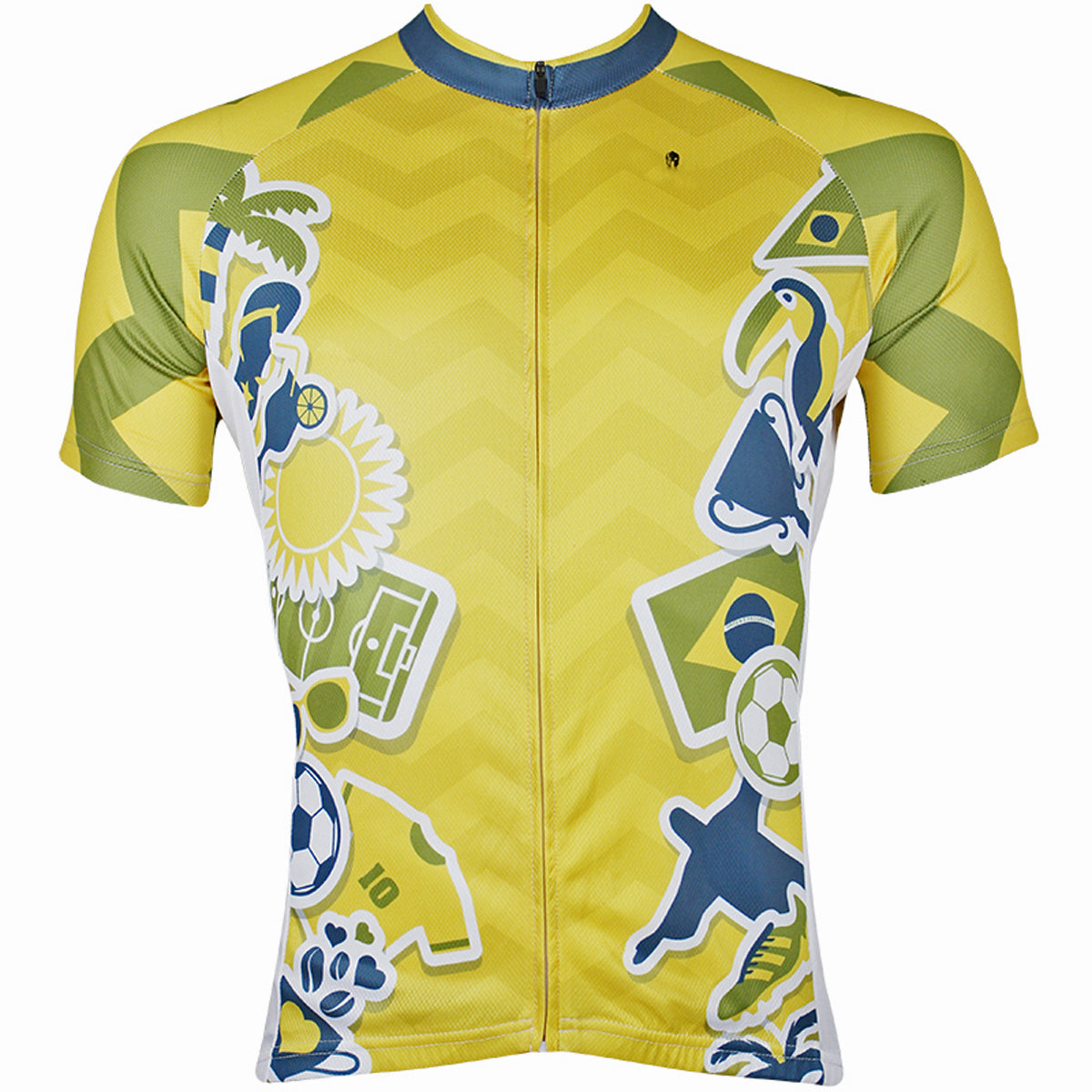 ILPALADINO Men's Cycling Brazil World Cup Games Pattern Football Fans Fashionable and Breathable Bike Riding  Short Sleeve Shirt NO.152 -  Cycling Apparel, Cycling Accessories | BestForCycling.com 