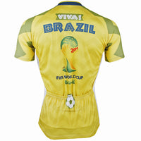 ILPALADINO Men's Cycling Brazil World Cup Games Pattern Football Fans Fashionable and Breathable Bike Riding  Short Sleeve Shirt NO.152 -  Cycling Apparel, Cycling Accessories | BestForCycling.com 