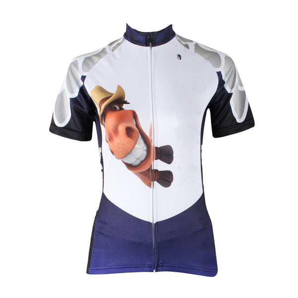 Buck Teeth Horse Womens Cycling Jersey Bike Bicycling Summer Pro Cycle Clothing Racing Apparel Outdoor Sports Leisure Biking Shirts Breathable and Comfortable NO.157 -  Cycling Apparel, Cycling Accessories | BestForCycling.com 