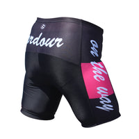 Pink Cube Black Womans Shorts UPF 50+ Spandex Yoga Tight Running Riding Gear Summer Fitness Wear Sports Clothes Hiking Courtgame Apparel Quick dry Breathable -With Pocket Design NO.858 -  Cycling Apparel, Cycling Accessories | BestForCycling.com 