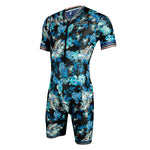 Men's short sleeve cycling jersey Tri Suit Bike Short Top One Piece 1016