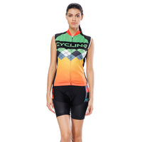 Orange Green Women's Cycling Sleeveless Bike Jersey T-shirt Summer Spring Road Bike Wear Mountain Bike MTB Clothes Sports Apparel Top NO. 787 -  Cycling Apparel, Cycling Accessories | BestForCycling.com 