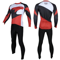 White and Red Men's Long-sleeved Jersey for Spring and Summer NO.172 -  Cycling Apparel, Cycling Accessories | BestForCycling.com 