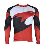 White and Red Men's Long-sleeved Jersey for Spring and Summer NO.172 -  Cycling Apparel, Cycling Accessories | BestForCycling.com 