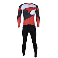 Hot Sale Outdoor Cycling Clothing White and Red Cycling Jersey Wholesale Men's Long-sleeved Jersey for Spring and Summer Red,Black and White Bike Jersey(velvet) NO.172 -  Cycling Apparel, Cycling Accessories | BestForCycling.com 