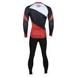White and Red Men's Long-sleeved Jersey for Spring and Summer NO.172 -  Cycling Apparel, Cycling Accessories | BestForCycling.com 