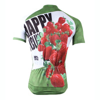 Happy Cycling Summer Fruit Strawberry Men's Short/Long-Sleeve Cycling Jersey Biking Shirts Breathable Outdoor Sports Gear Leisure Biking T-shirt Sports Clothes NO.174 -  Cycling Apparel, Cycling Accessories | BestForCycling.com 