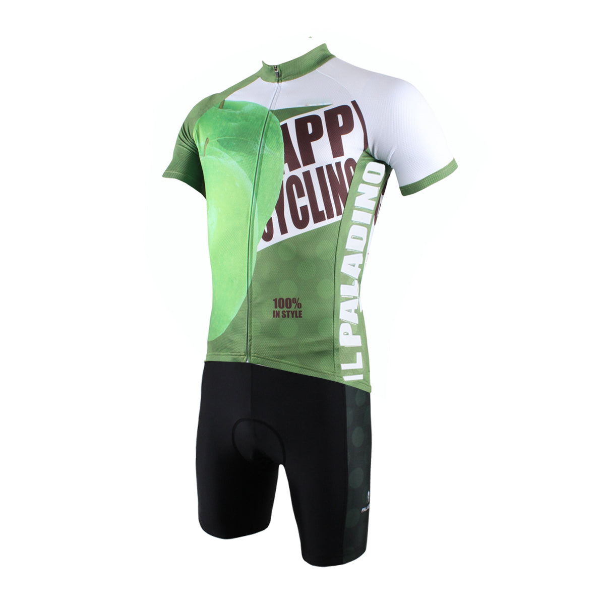 Happy Cycling Summer Fruit Green Apple Men's Short-Sleeve Cycling Jersey Suit Biking Wear Breathable Outdoor Sports Gear Leisure Biking T-shirt Sports Clothes NO.175 -  Cycling Apparel, Cycling Accessories | BestForCycling.com 