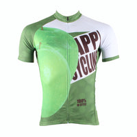 Happy Cycling Summer Fruit Green Apple Men's Short-Sleeve Cycling Jersey Suit Biking Wear Breathable Outdoor Sports Gear Leisure Biking T-shirt Sports Clothes NO.175 -  Cycling Apparel, Cycling Accessories | BestForCycling.com 