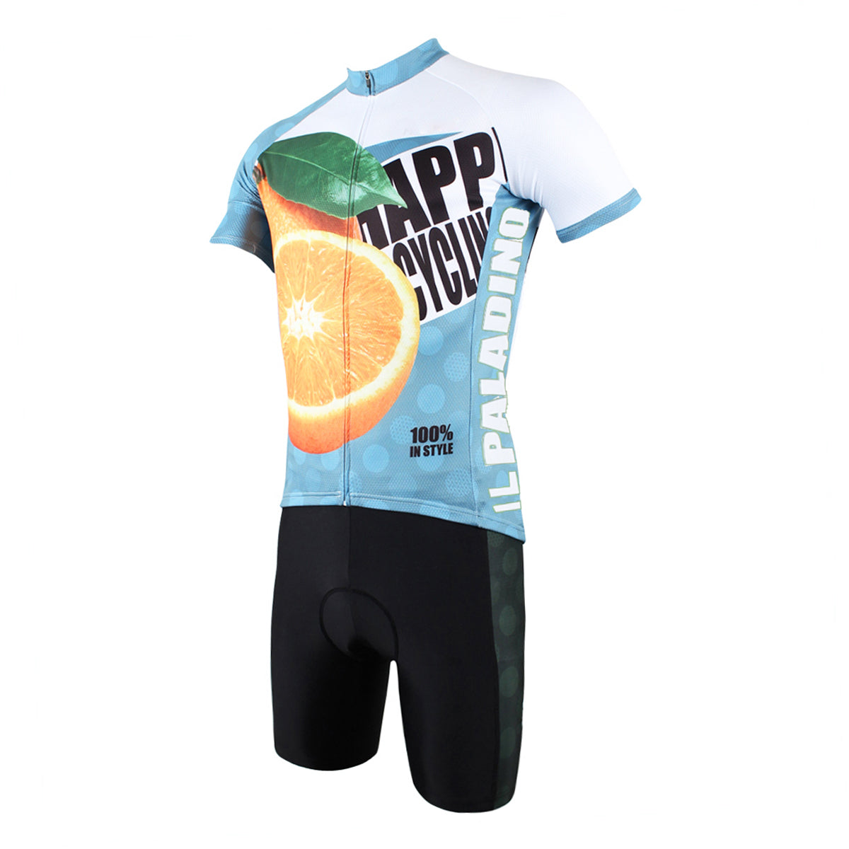 Happy Cycling Summer Fruit Orange Men's Short-Sleeve Cycling Jersey Suit Biking Wear Breathable Outdoor Sports Gear Leisure Biking T-shirt Sports Clothes NO.176 -  Cycling Apparel, Cycling Accessories | BestForCycling.com 