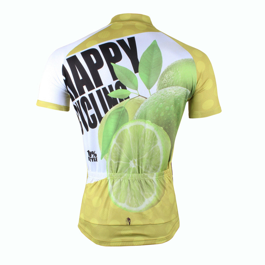 Happy Cycling Summer Fruit Lemon Men's Short-Sleeve Cycling Jersey Suit Biking Wear Breathable Outdoor Sports Gear Leisure Biking T-shirt Sports Clothes NO.177 -  Cycling Apparel, Cycling Accessories | BestForCycling.com 