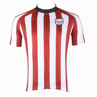Football Style Red/ Blue White Stripes Short-Sleeve Cycling Suit Jersey Team Kit -  Cycling Apparel, Cycling Accessories | BestForCycling.com 