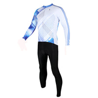 Men's Blue Long-sleeve Cycling Jersey with Patterns for Outdoor Sport Leisure Sport Breathable and Quick Dry Winter Bike Shirt Bicycle clothing 199 (velvet) -  Cycling Apparel, Cycling Accessories | BestForCycling.com 