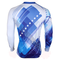 Men's Blue Long/short-sleeve Cycling Jersey with Patterns for Outdoor Sportswear Leisure Breathable Bike Shirt Bicycle Clothing NO.199 -  Cycling Apparel, Cycling Accessories | BestForCycling.com 