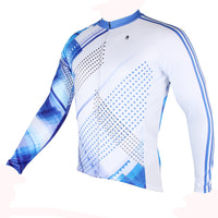 Men's Blue Long/short-sleeve Cycling Jersey with Patterns for Outdoor Sportswear Leisure Breathable Bike Shirt Bicycle Clothing NO.199 -  Cycling Apparel, Cycling Accessories | BestForCycling.com 