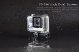 V12 1080P Action Camera Dual Screen Display Gyro RSC Underwater Waterproof 2 inch FHD Screen with Smart 2.4G Rechargeable Remote Control For Aerial Photograph Diving Cylcling Helmet Cam Wi-Fi Share FHD Sports DV -  Cycling Apparel, Cycling Accessories | BestForCycling.com 