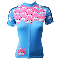 Ilpaladino Pink Pets  Women's Summer Short-Sleeve Cycling Jersey Summer Exercise Bicycling Pro Cycle Clothing Racing Apparel Outdoor Sports Leisure Biking Shirts Breathable Blue Clothes NO.501 -  Cycling Apparel, Cycling Accessories | BestForCycling.com 