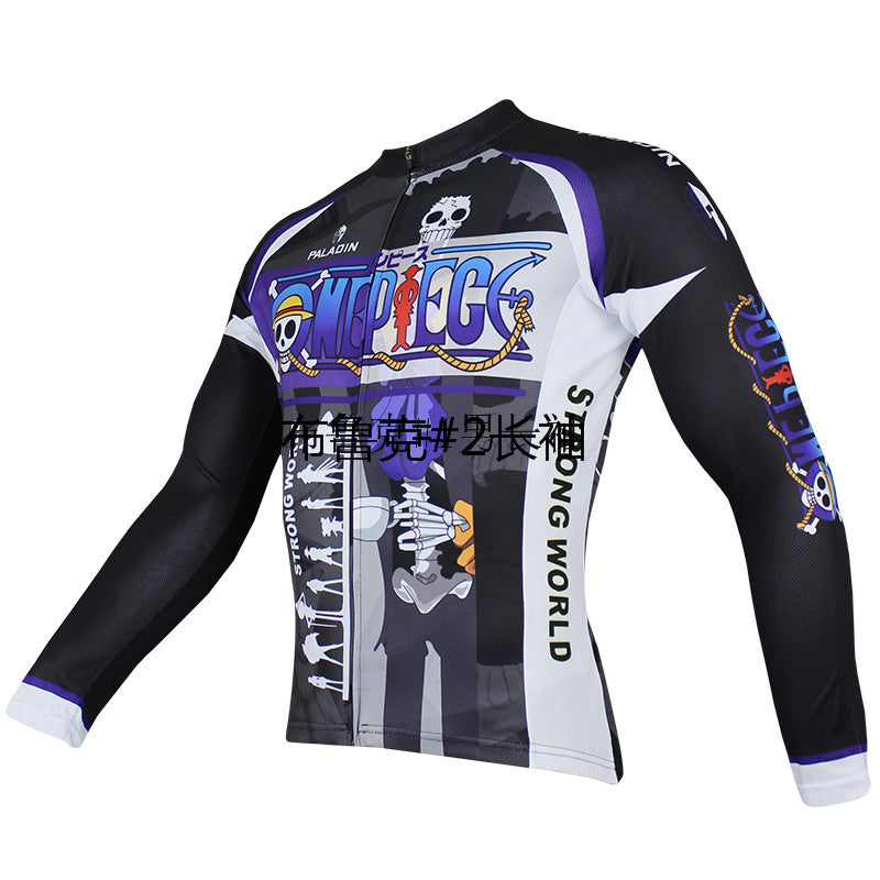 ONE PIECE Series Pirates Skeletal Musician Brook Men's Cycling Suit Jersey Team Jacket T-shirt Summer Spring Autumn Clothes Sportswear Anime Animation Manga Paramecia-type Revive Devil Fruit Eater NO.072 -  Cycling Apparel, Cycling Accessories | BestForCycling.com 