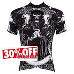 Men's Black Cycling Jersey Prayer Skull  NO. 516 -  Cycling Apparel, Cycling Accessories | BestForCycling.com 