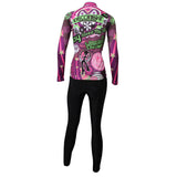ILPALADINO Purple Funky  Women's Long Sleeves Red Cycling Clothing Suits with Tights  Spring Autumn Exercise Bicycling Pro Cycle Clothing Racing Apparel Outdoor Sports Leisure Biking Shirts NO.328 -  Cycling Apparel, Cycling Accessories | BestForCycling.com 