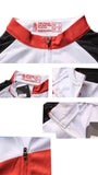 White and Red Men's Long-sleeved Jersey for Spring and Summer NO.172 -  Cycling Apparel, Cycling Accessories | BestForCycling.com 