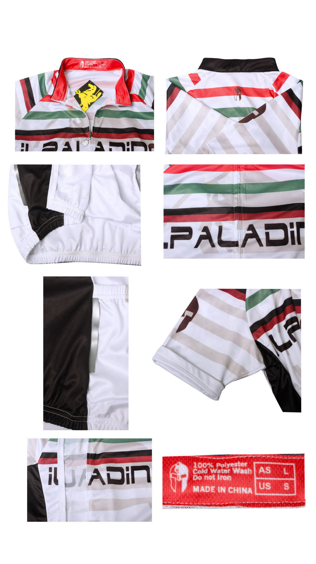 Ilpaladino Multi-Strip White Men's Breathable Short-Sleeve Cycling Jersey Bicycling Shirts Summer Quick Dry Sport Wear NO.704 -  Cycling Apparel, Cycling Accessories | BestForCycling.com 