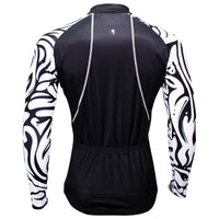 White Wave Cool Graphic Arm Print Men's Cycling Long-sleeve Black Jerseys NO.371 -  Cycling Apparel, Cycling Accessories | BestForCycling.com 