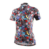 Ilpaladino Intricate Roses Patterned Women's Quick Dry Short-Sleeve Cycling Jersey Biking Shirts Breathable Summer Sport Wear NO.629 -  Cycling Apparel, Cycling Accessories | BestForCycling.com 