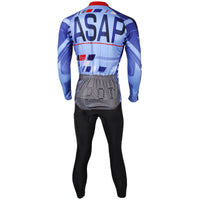 ILPALADINO  Men's Long Light Blue Sleeves Cycling Clothing Suits with Tights Winter Pro Cycle Clothing Racing Apparel Outdoor Sports Leisure Biking shirt  (Velvet) NO.532 -  Cycling Apparel, Cycling Accessories | BestForCycling.com 