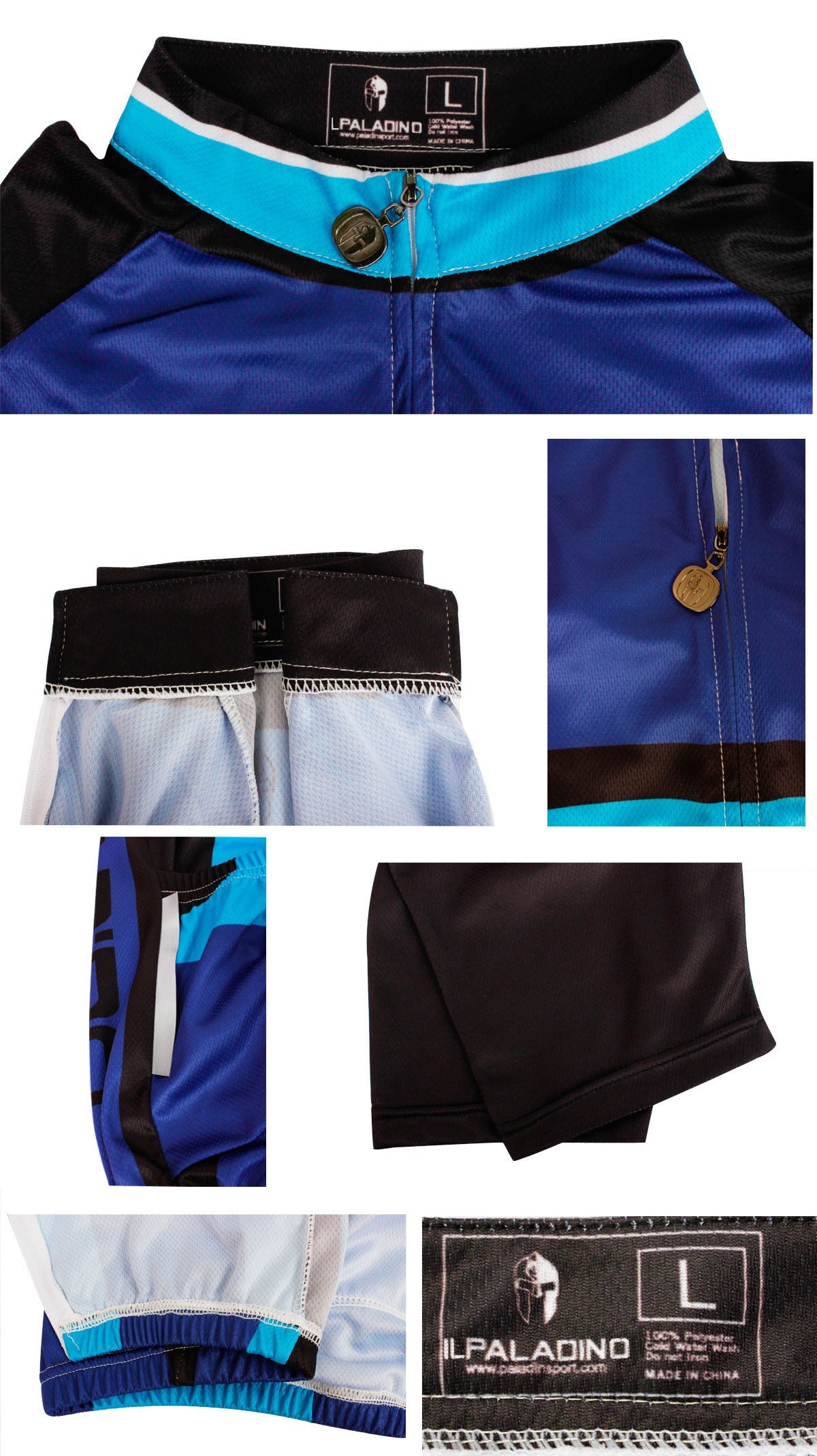 Ilpaladino Cool Blue Sport Breathable Cycling Jersey Men's  Short-Sleeve Sport Bicycling Summer Spring Autumn Pro Cycle Clothing Racing Apparel Outdoor Sports Leisure Biking Shirts Quick Dry Wear NO.647 -  Cycling Apparel, Cycling Accessories | BestForCycling.com 