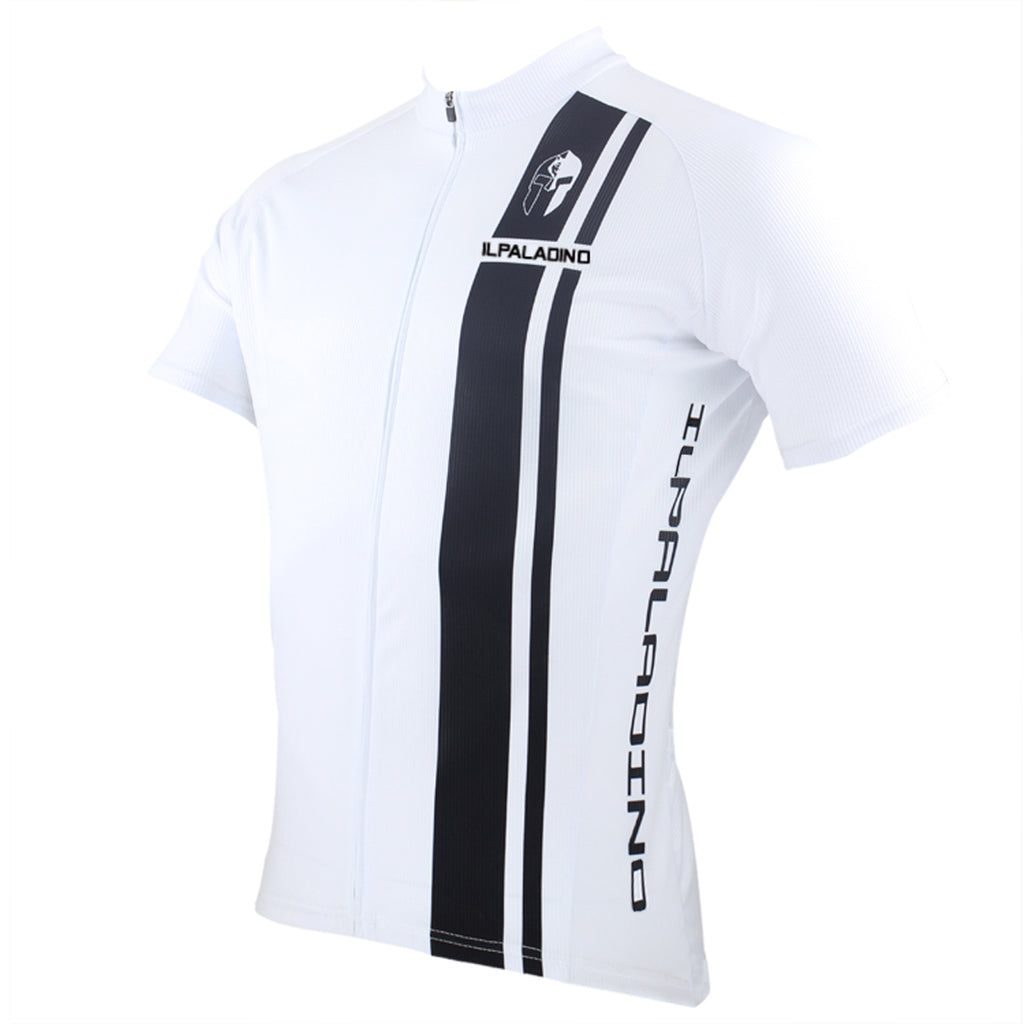 ILPALADINO Man's Short-sleeve Cycling Jersey/ Suit Team Jacket T-shirt Summer Suit Spring Autumn Clothes Sportswear White Shirt Black Strip NO.010 -  Cycling Apparel, Cycling Accessories | BestForCycling.com 