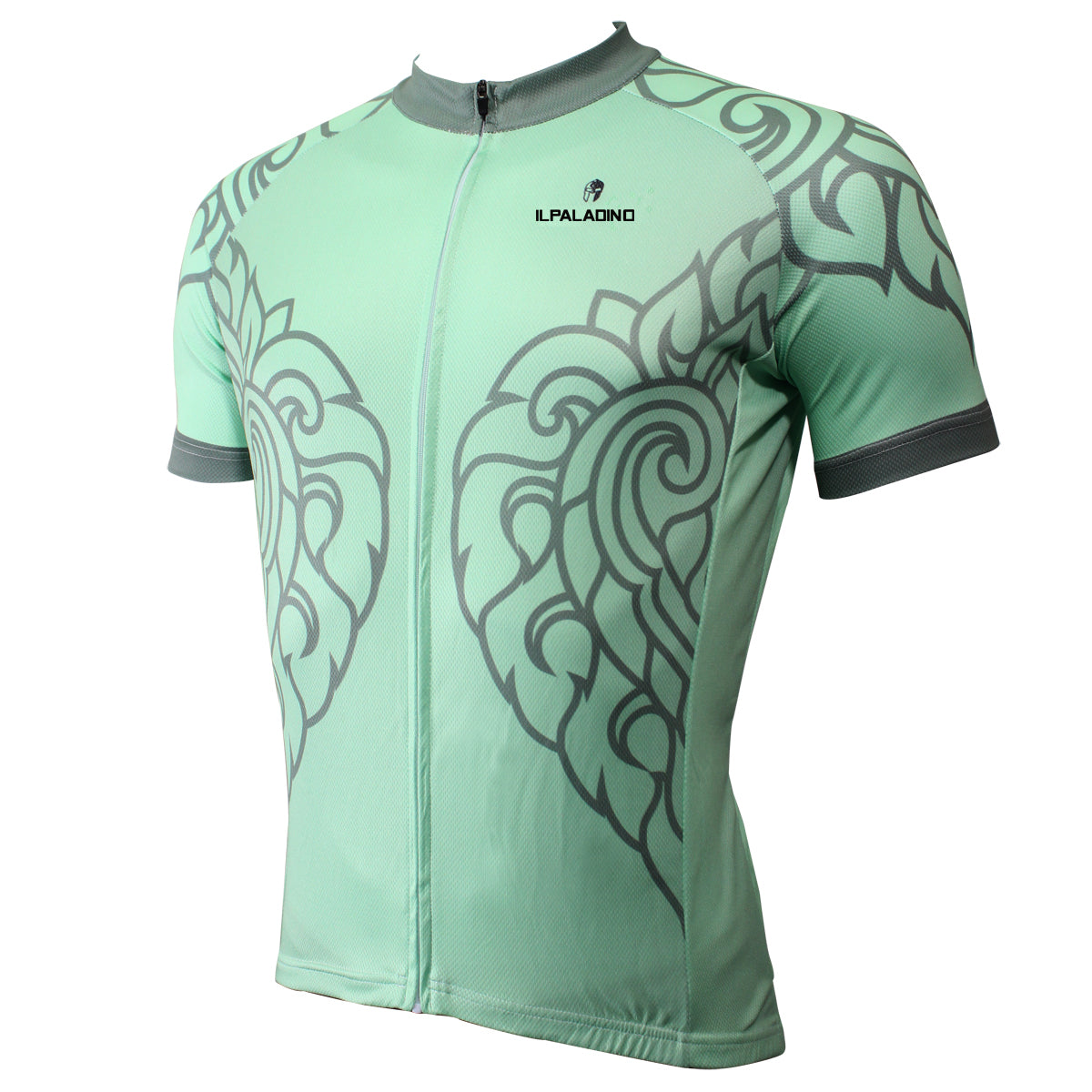 Patterned Green Leaves Men's Short-Sleeve Cycling Jersey Bicycling Shirts Summer NO.505 -  Cycling Apparel, Cycling Accessories | BestForCycling.com 