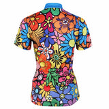Anthemy Flowers Pattern Women's Short-Sleeve Cycling Jersey T-shirts NO.114 -  Cycling Apparel, Cycling Accessories | BestForCycling.com 