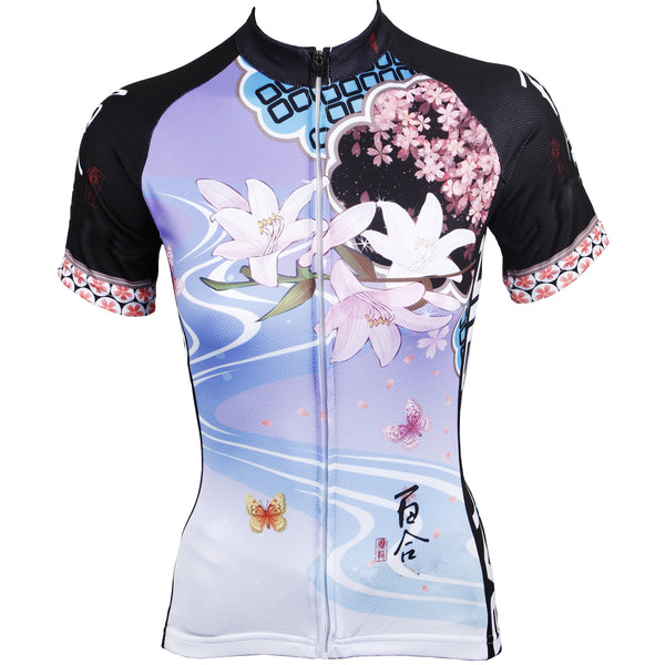 Ilpaladino Spring lily Women's Quick Dry Short-Sleeve  Cycling Jersey Bicycling Pro Cycle Clothing Racing Apparel Outdoor Sports Leisure Biking T-shirt  Breathable Summer Sportswear  NO.543 -  Cycling Apparel, Cycling Accessories | BestForCycling.com 