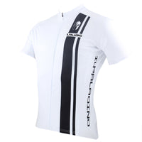 Man's Short-sleeve Cycling Jersey T-shirt Summer White Shirt Black Strip NO.010 -  Cycling Apparel, Cycling Accessories | BestForCycling.com 