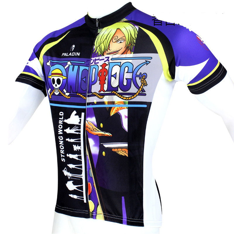 ONE PIECE Series Pirates Vinsmoke Sanji Men's Cycling Suit Jersey Team Jacket Leisure T-shirt Summer Spring Autumn Clothes Sportswear Anime Manga  NO.076 -  Cycling Apparel, Cycling Accessories | BestForCycling.com 