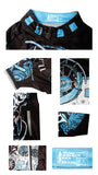 ILPALADINO Sick Skull Men's Cycling Jersey Fashion Bicycling Pro Cycle Clothing Racing Apparel Outdoor Sports Leisure Biking T-shirt  Black and Blue Comfortable Biking Apparel 738 -  Cycling Apparel, Cycling Accessories | BestForCycling.com 