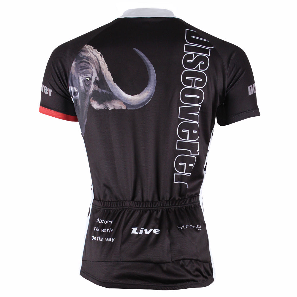 Ilpaladino Melancholic Lion Men's Breathable Quick Dry Short-Sleeve Black Cycling Jersey Bicycling Shirts Summer Sport  Upper Wear NO.301 -  Cycling Apparel, Cycling Accessories | BestForCycling.com 