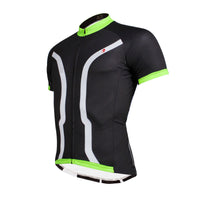 Black Green Men's Cycling Short Sleeve Bicycling Jersey Summer NO.027 -  Cycling Apparel, Cycling Accessories | BestForCycling.com 
