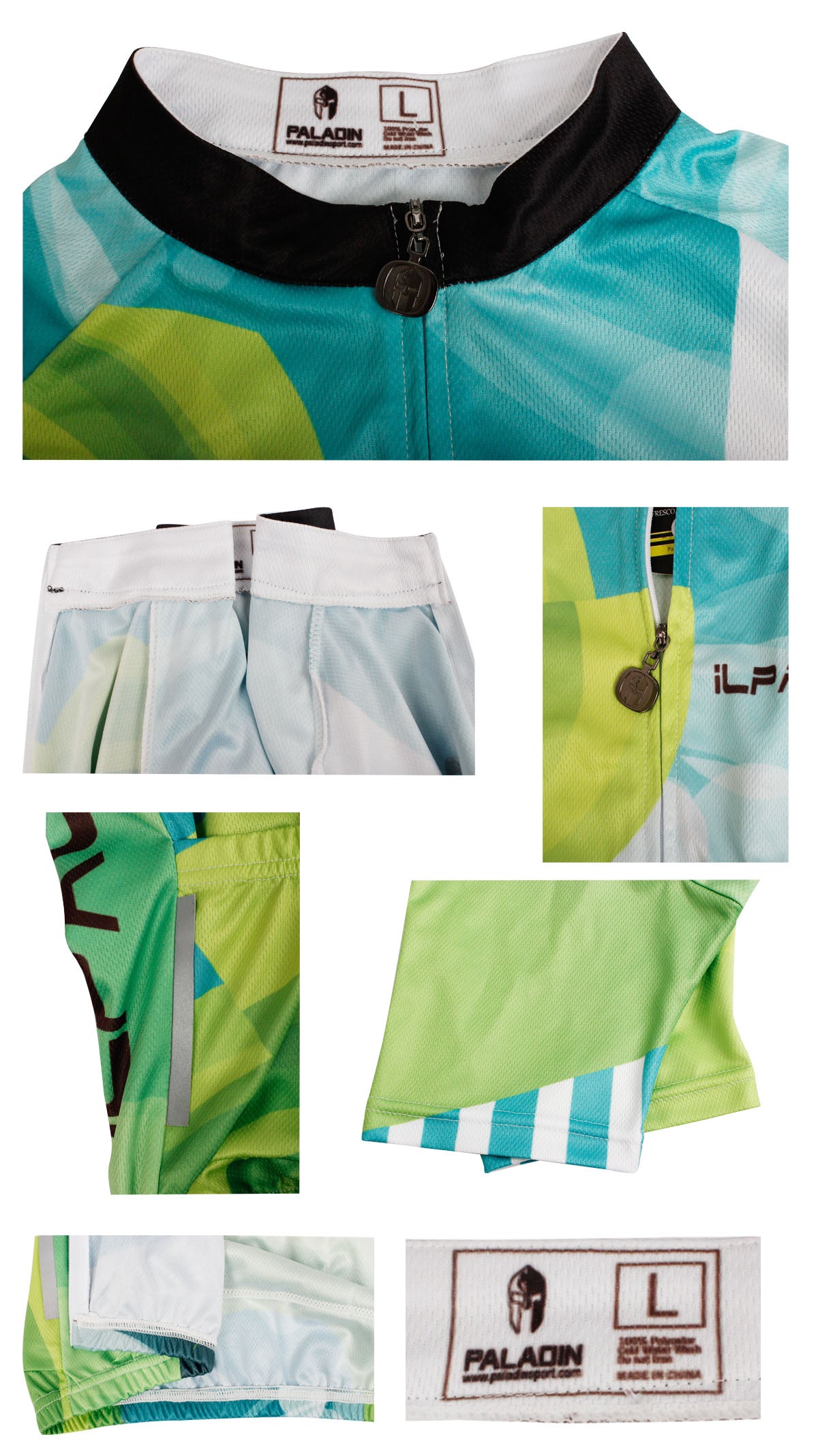 ILPALADINO Green Blue Men's Cycling Short Sleeve Bike Shirt/Suit Quick Dry Exercise Bicycling Pro Cycle Clothing Racing Apparel Outdoor Sports Leisure Biking Shirts NO.648 -  Cycling Apparel, Cycling Accessories | BestForCycling.com 