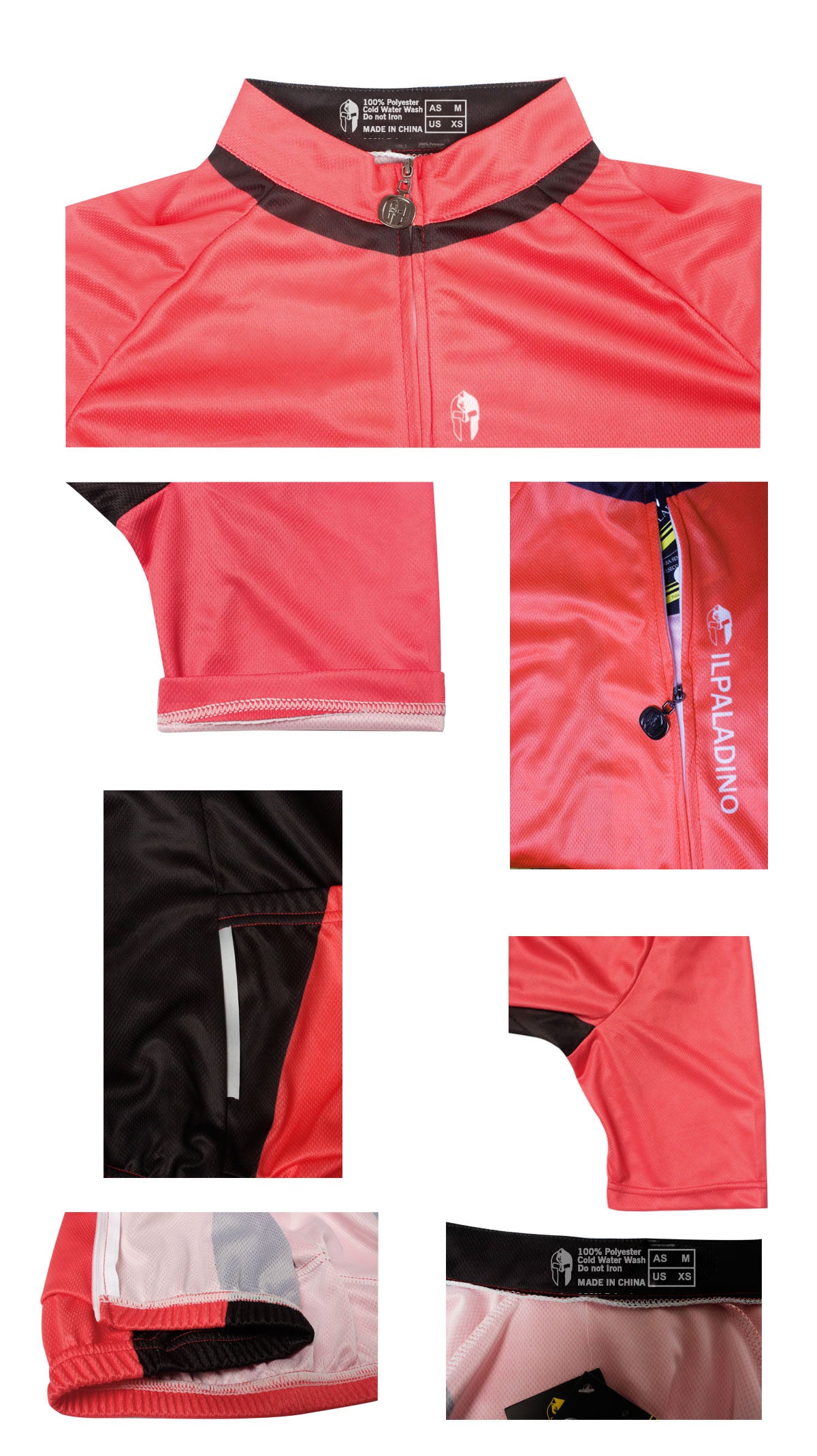 Ilpaladino Simple Red&Black Men's Breathable Short-Sleeve Cycling Jersey Bicycling Shirts Summer Quick Dry Sportswear Apparel Outdoor Sports Gear Leisure Biking T-shirt NO.703 -  Cycling Apparel, Cycling Accessories | BestForCycling.com 